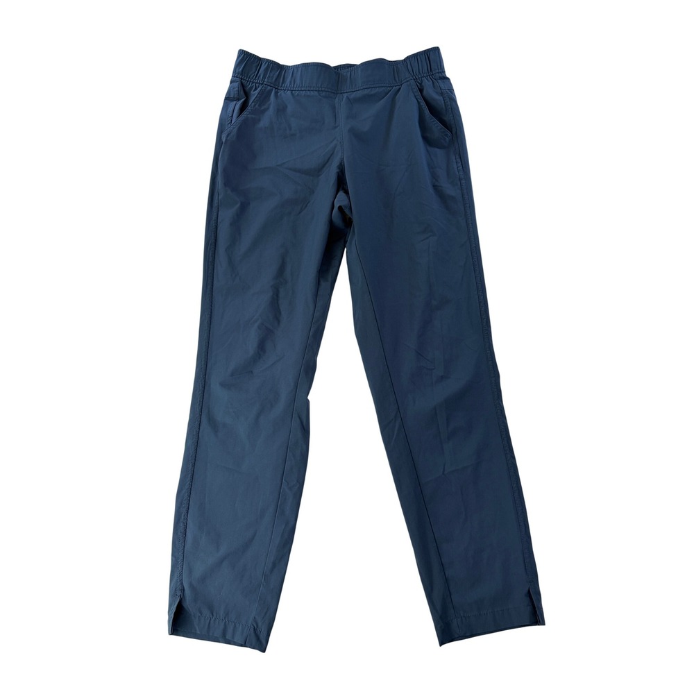 Eddie Bauer Womens Departure Ankle Pant Small Blue Pull On Elastic Waist Outdoor